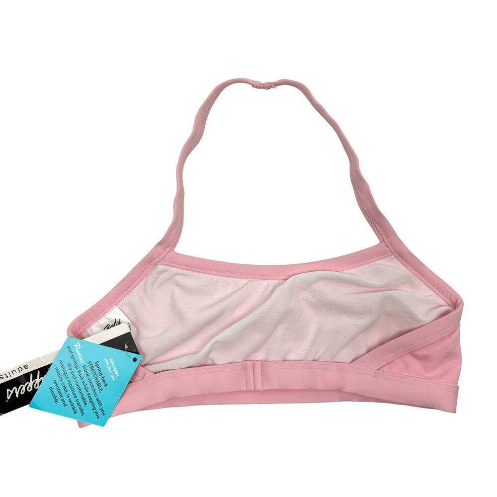 Body Wrappers NWT Light Pink Prowear Halter Open Back Bra Pull Over Dance Top - Picture 4 of 8